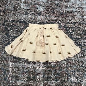 Rylee & Cru Beige Sun Patterned Kids girls Skirt size 2/3